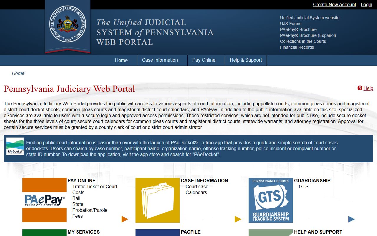 Wyoming County court records Pennsylvania Judiciary Web Portal